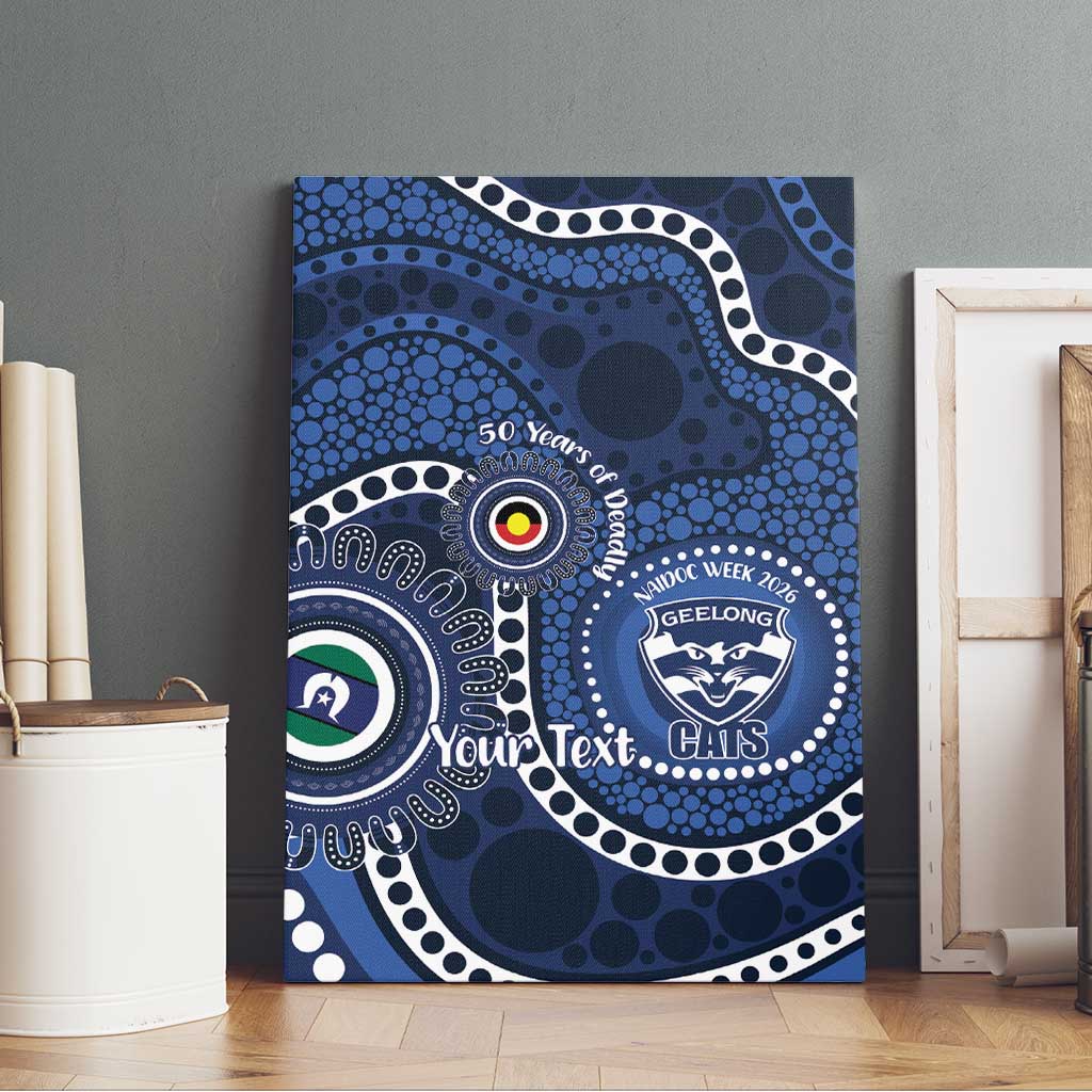 Geelong Cats NAIDOC Week 2026 Personalised Canvas Wall Art 50 Years of Deadly Aboriginal Art