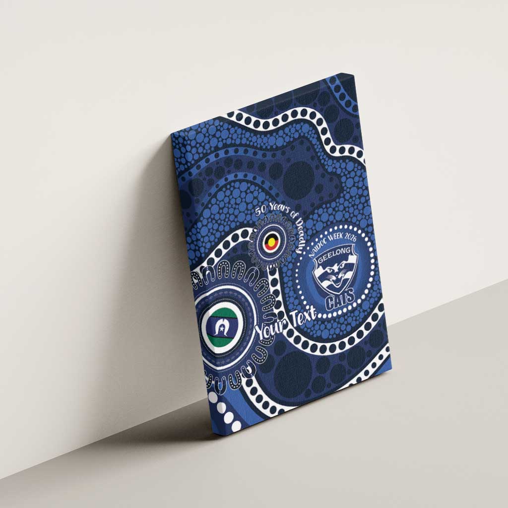 Geelong Cats NAIDOC Week 2026 Personalised Canvas Wall Art 50 Years of Deadly Aboriginal Art