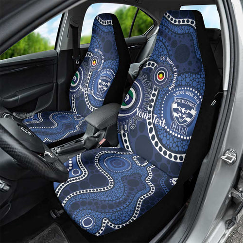 Geelong Cats NAIDOC Week 2026 Personalised Car Seat Cover 50 Years of Deadly Aboriginal Art