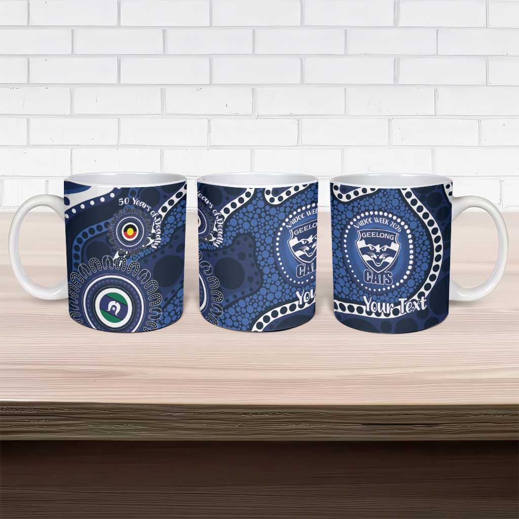 Geelong Cats NAIDOC Week 2026 Personalised Ceramic Mug 50 Years of Deadly Aboriginal Art