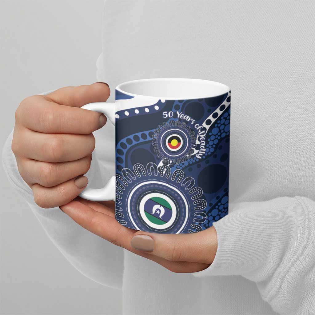 Geelong Cats NAIDOC Week 2026 Personalised Ceramic Mug 50 Years of Deadly Aboriginal Art