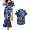 Geelong Cats NAIDOC Week 2026 Personalised Couples Matching Mermaid Dress and Hawaiian Shirt 50 Years of Deadly Aboriginal Art