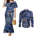 Geelong Cats NAIDOC Week 2026 Personalised Couples Matching Mermaid Dress and Long Sleeve Button Shirt 50 Years of Deadly Aboriginal Art