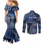 Geelong Cats NAIDOC Week 2026 Personalised Couples Matching Mermaid Dress and Long Sleeve Button Shirt 50 Years of Deadly Aboriginal Art