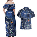 Geelong Cats NAIDOC Week 2026 Personalised Couples Matching Off Shoulder Maxi Dress and Hawaiian Shirt 50 Years of Deadly Aboriginal Art