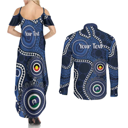Geelong Cats NAIDOC Week 2026 Personalised Couples Matching Summer Maxi Dress and Long Sleeve Button Shirt 50 Years of Deadly Aboriginal Art