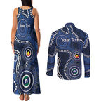 Geelong Cats NAIDOC Week 2026 Personalised Couples Matching Tank Maxi Dress and Long Sleeve Button Shirt 50 Years of Deadly Aboriginal Art