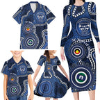 Geelong Cats NAIDOC Week 2026 Personalised Family Matching Long Sleeve Bodycon Dress and Hawaiian Shirt 50 Years of Deadly Aboriginal Art