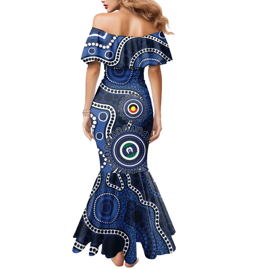 Geelong Cats NAIDOC Week 2026 Personalised Family Matching Mermaid Dress and Hawaiian Shirt 50 Years of Deadly Aboriginal Art