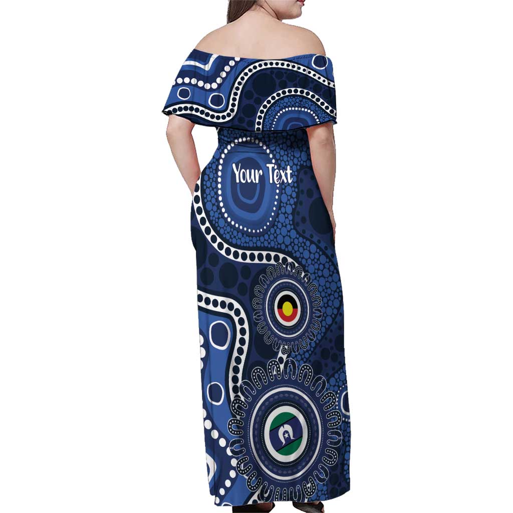 Geelong Cats NAIDOC Week 2026 Personalised Family Matching Off Shoulder Maxi Dress and Hawaiian Shirt 50 Years of Deadly Aboriginal Art