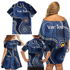 Geelong Cats NAIDOC Week 2026 Personalised Family Matching Off Shoulder Short Dress and Hawaiian Shirt 50 Years of Deadly Aboriginal Art