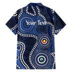 Geelong Cats NAIDOC Week 2026 Personalised Family Matching Off Shoulder Short Dress and Hawaiian Shirt 50 Years of Deadly Aboriginal Art