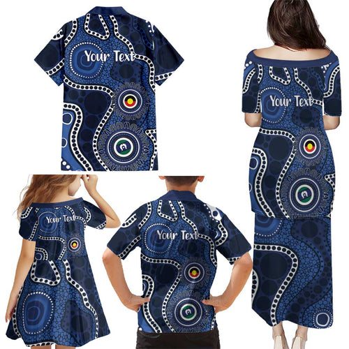 Geelong Cats NAIDOC Week 2026 Personalised Family Matching Puletasi and Hawaiian Shirt 50 Years of Deadly Aboriginal Art