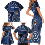 Geelong Cats NAIDOC Week 2026 Personalised Family Matching Short Sleeve Bodycon Dress and Hawaiian Shirt 50 Years of Deadly Aboriginal Art