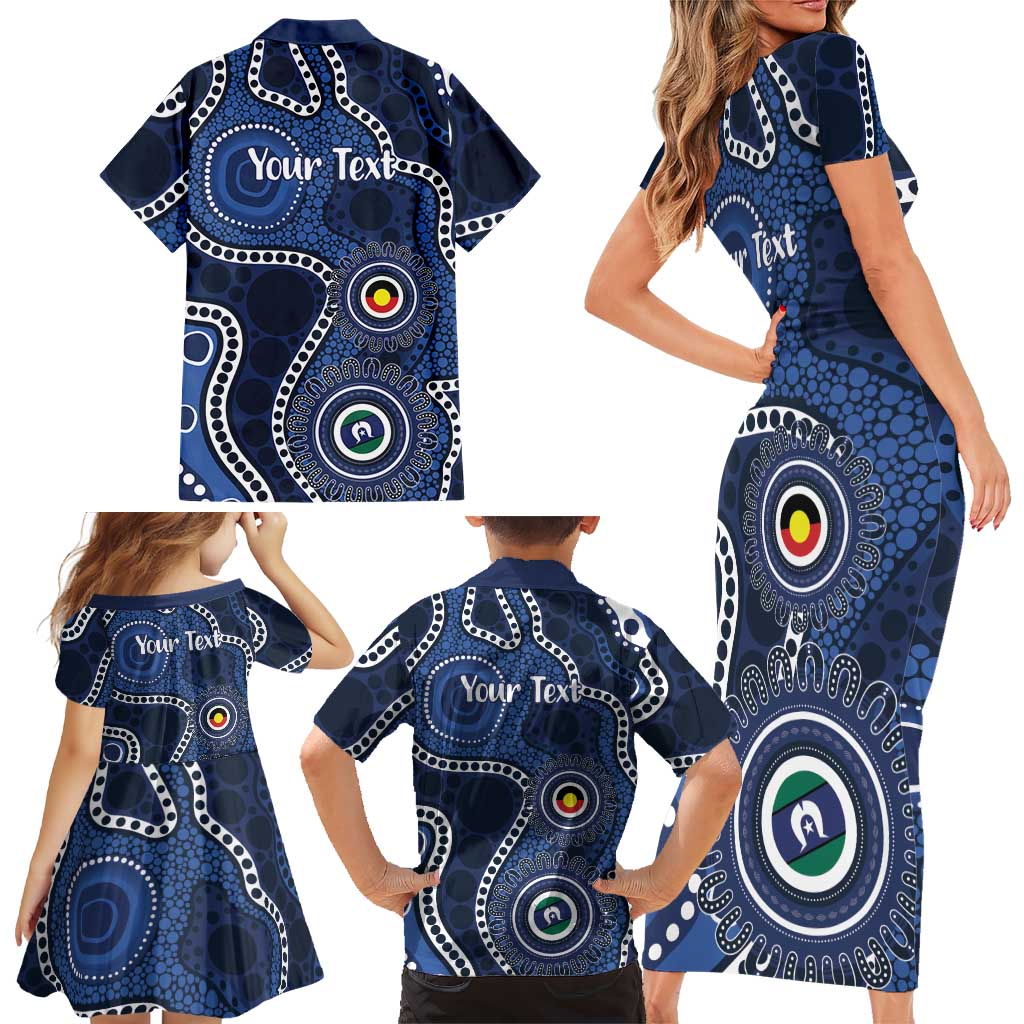 Geelong Cats NAIDOC Week 2026 Personalised Family Matching Short Sleeve Bodycon Dress and Hawaiian Shirt 50 Years of Deadly Aboriginal Art