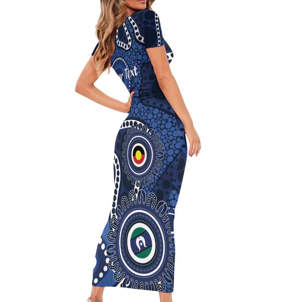 Geelong Cats NAIDOC Week 2026 Personalised Family Matching Short Sleeve Bodycon Dress and Hawaiian Shirt 50 Years of Deadly Aboriginal Art