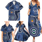 Geelong Cats NAIDOC Week 2026 Personalised Family Matching Summer Maxi Dress and Hawaiian Shirt 50 Years of Deadly Aboriginal Art