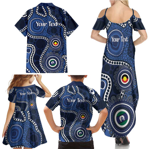 Geelong Cats NAIDOC Week 2026 Personalised Family Matching Summer Maxi Dress and Hawaiian Shirt 50 Years of Deadly Aboriginal Art