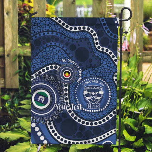 Geelong Cats NAIDOC Week 2026 Personalised Garden Flag 50 Years of Deadly Aboriginal Art