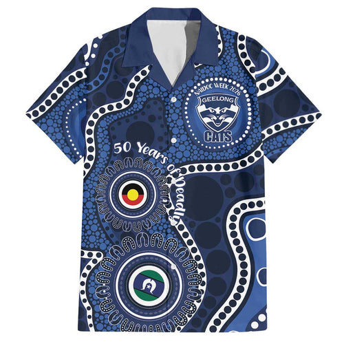 Geelong Cats NAIDOC Week 2026 Personalised Hawaiian Shirt 50 Years of Deadly Aboriginal Art