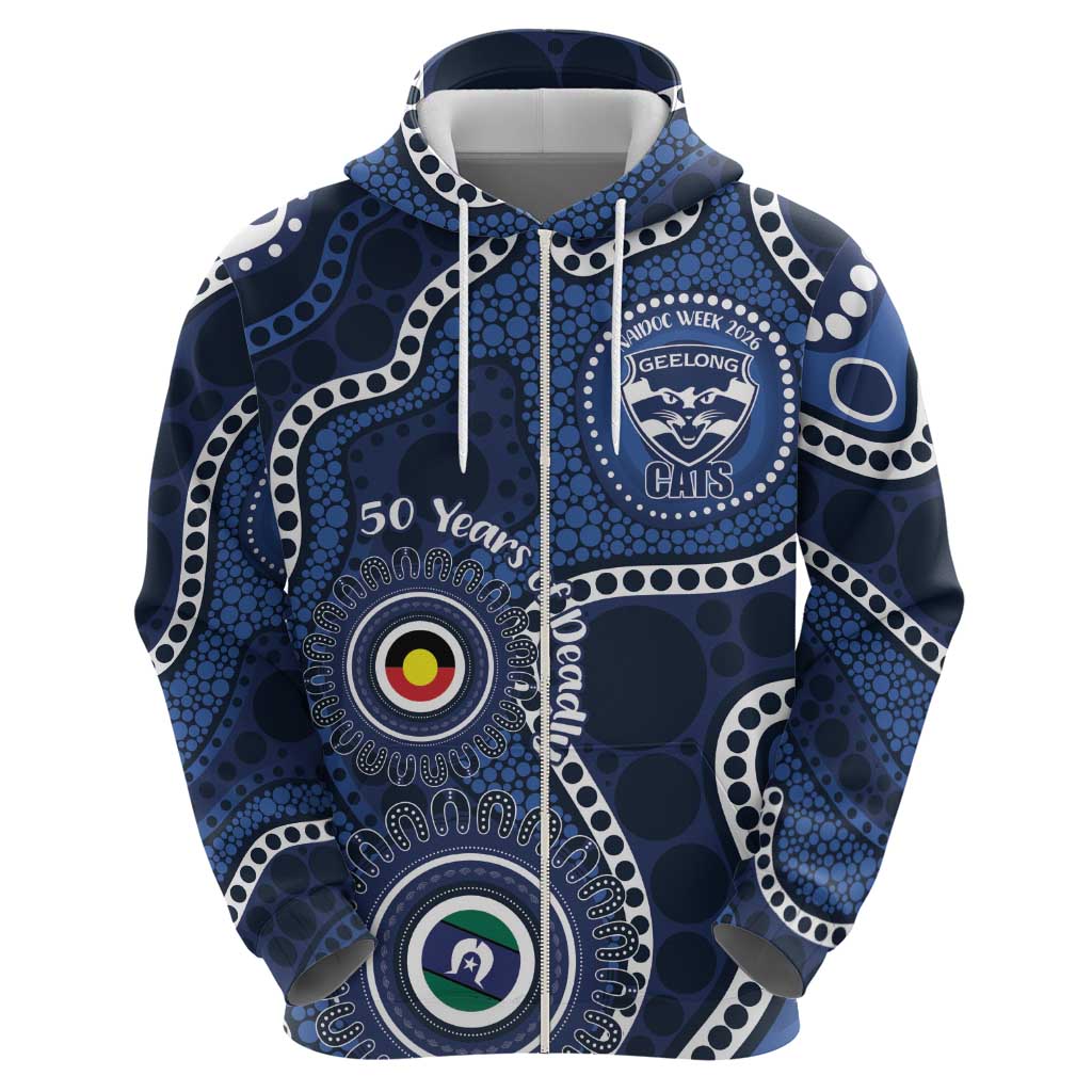 Geelong Cats NAIDOC Week 2026 Personalised Hoodie 50 Years of Deadly Aboriginal Art