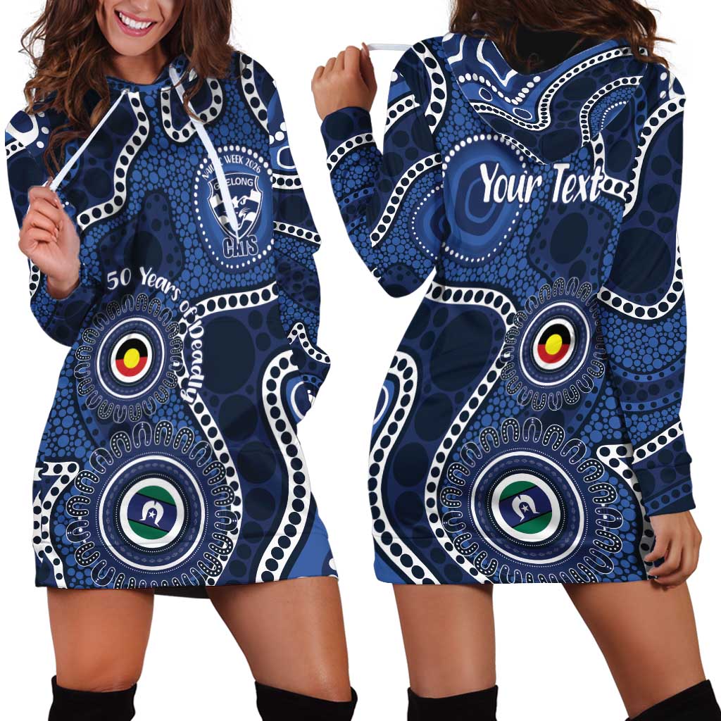 Geelong Cats NAIDOC Week 2026 Personalised Hoodie Dress 50 Years of Deadly Aboriginal Art