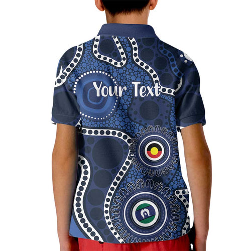Geelong Cats NAIDOC Week 2026 Personalised Kid Polo Shirt 50 Years of Deadly Aboriginal Art