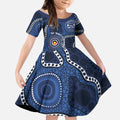 Geelong Cats NAIDOC Week 2026 Personalised Kid Short Sleeve Dress 50 Years of Deadly Aboriginal Art