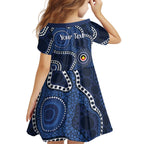 Geelong Cats NAIDOC Week 2026 Personalised Kid Short Sleeve Dress 50 Years of Deadly Aboriginal Art