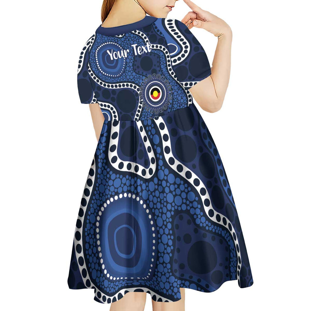 Geelong Cats NAIDOC Week 2026 Personalised Kid Short Sleeve Dress 50 Years of Deadly Aboriginal Art
