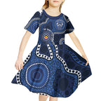 Geelong Cats NAIDOC Week 2026 Personalised Kid Short Sleeve Dress 50 Years of Deadly Aboriginal Art