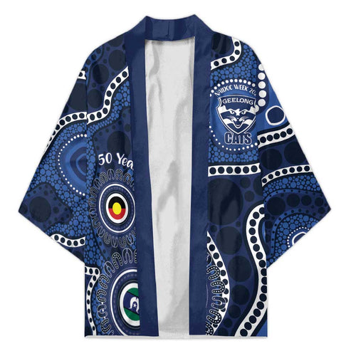 Geelong Cats NAIDOC Week 2026 Personalised Kimono 50 Years of Deadly Aboriginal Art