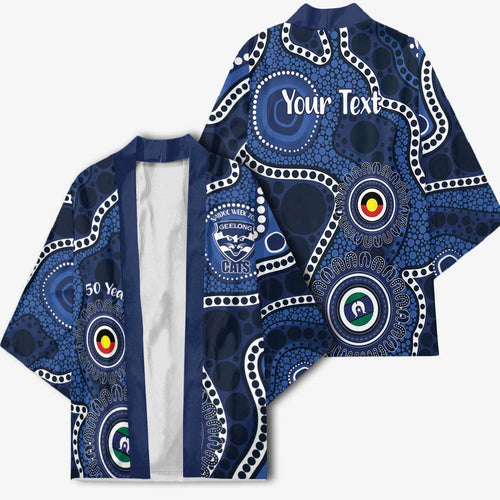 Geelong Cats NAIDOC Week 2026 Personalised Kimono 50 Years of Deadly Aboriginal Art