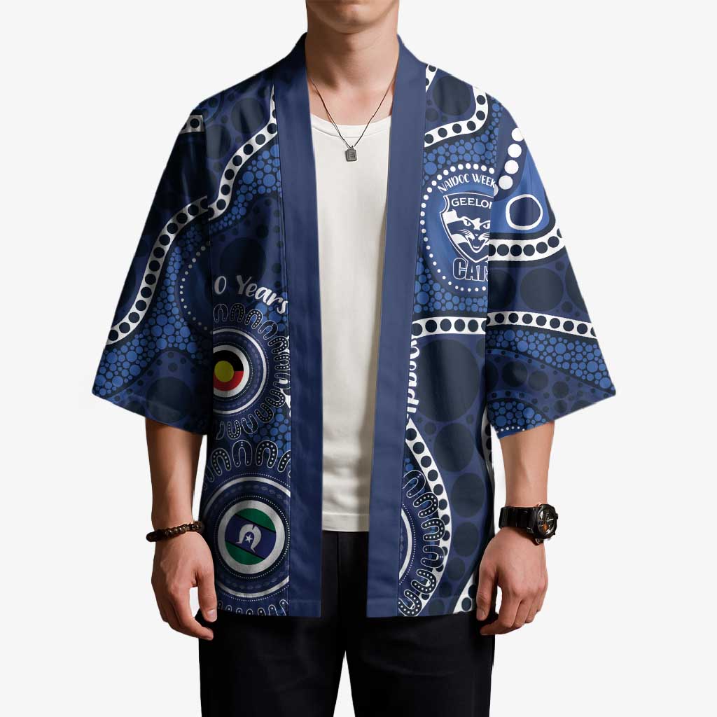 Geelong Cats NAIDOC Week 2026 Personalised Kimono 50 Years of Deadly Aboriginal Art