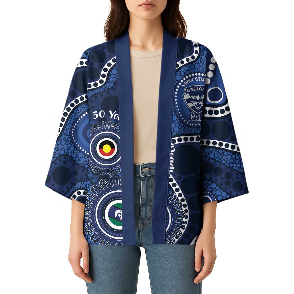 Geelong Cats NAIDOC Week 2026 Personalised Kimono 50 Years of Deadly Aboriginal Art
