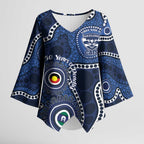 Geelong Cats NAIDOC Week 2026 Personalised Kimono Sleeve Blouse 50 Years of Deadly Aboriginal Art