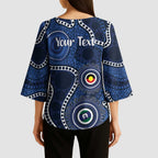 Geelong Cats NAIDOC Week 2026 Personalised Kimono Sleeve Blouse 50 Years of Deadly Aboriginal Art