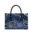 Geelong Cats NAIDOC Week 2026 Personalised Leather Bag 50 Years of Deadly Aboriginal Art