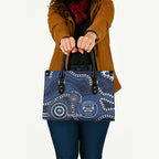 Geelong Cats NAIDOC Week 2026 Personalised Leather Bag 50 Years of Deadly Aboriginal Art