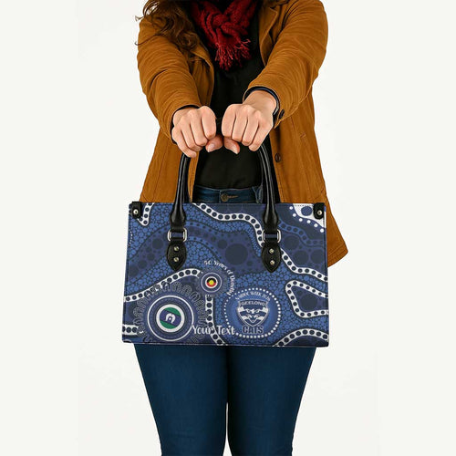 Geelong Cats NAIDOC Week 2026 Personalised Leather Bag 50 Years of Deadly Aboriginal Art