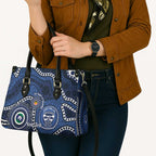 Geelong Cats NAIDOC Week 2026 Personalised Leather Bag 50 Years of Deadly Aboriginal Art