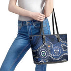 Geelong Cats NAIDOC Week 2026 Personalised Leather Tote Bag 50 Years of Deadly Aboriginal Art