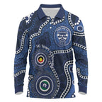 Geelong Cats NAIDOC Week 2026 Personalised Long Sleeve Polo Shirt 50 Years of Deadly Aboriginal Art