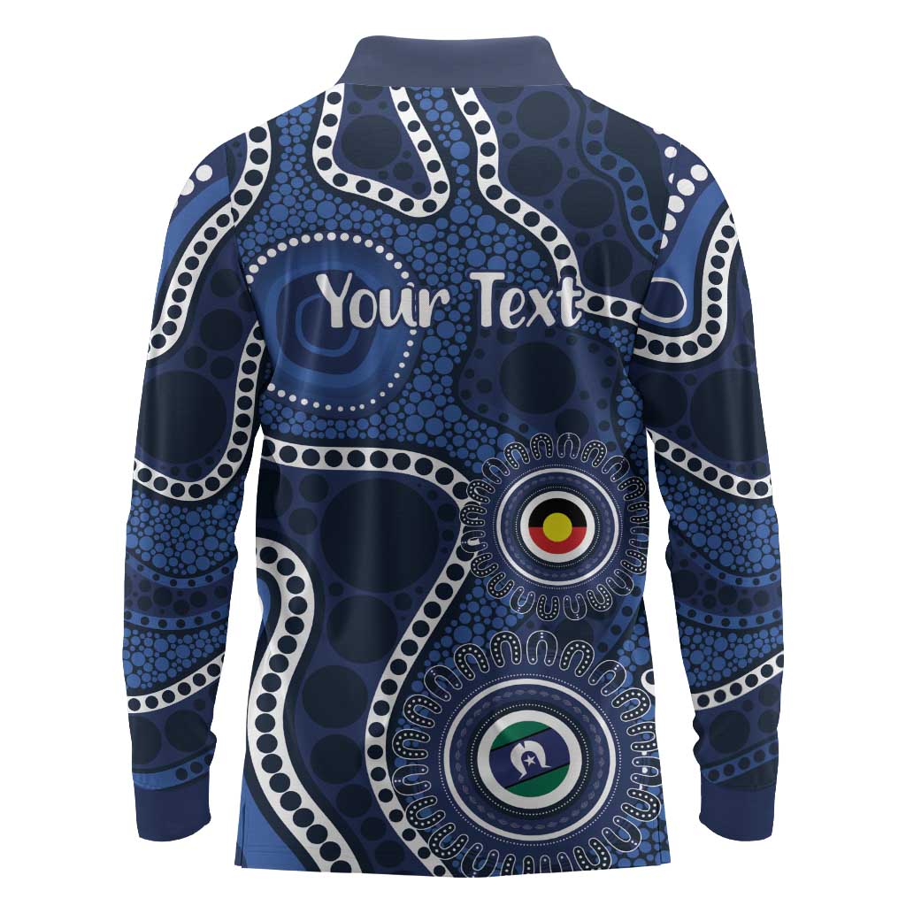 Geelong Cats NAIDOC Week 2026 Personalised Long Sleeve Polo Shirt 50 Years of Deadly Aboriginal Art