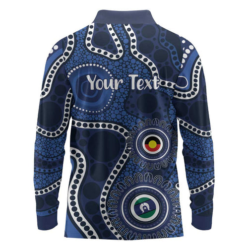 Geelong Cats NAIDOC Week 2026 Personalised Long Sleeve Polo Shirt 50 Years of Deadly Aboriginal Art
