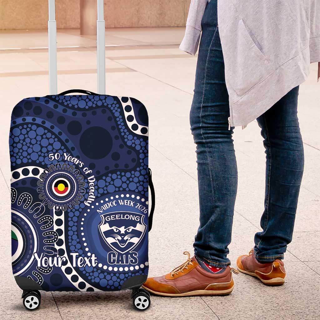 Geelong Cats NAIDOC Week 2026 Personalised Luggage Cover 50 Years of Deadly Aboriginal Art