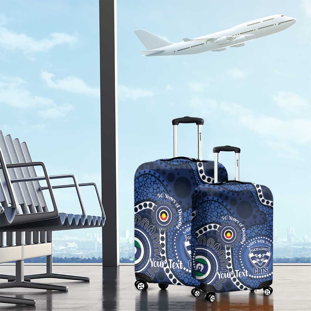Geelong Cats NAIDOC Week 2026 Personalised Luggage Cover 50 Years of Deadly Aboriginal Art