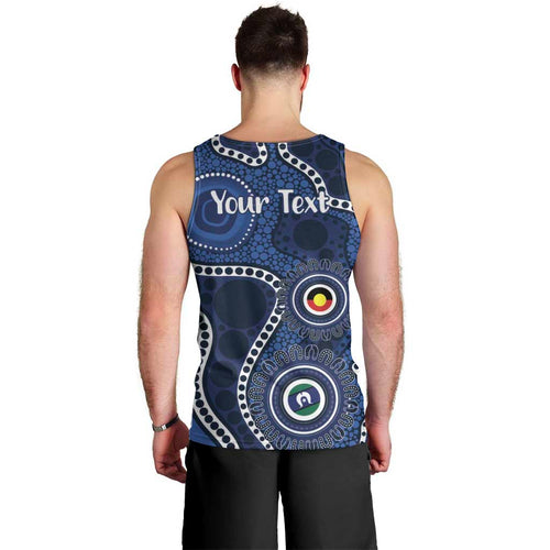 Geelong Cats NAIDOC Week 2026 Personalised Men Tank Top 50 Years of Deadly Aboriginal Art