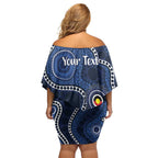 Geelong Cats NAIDOC Week 2026 Personalised Off Shoulder Short Dress 50 Years of Deadly Aboriginal Art