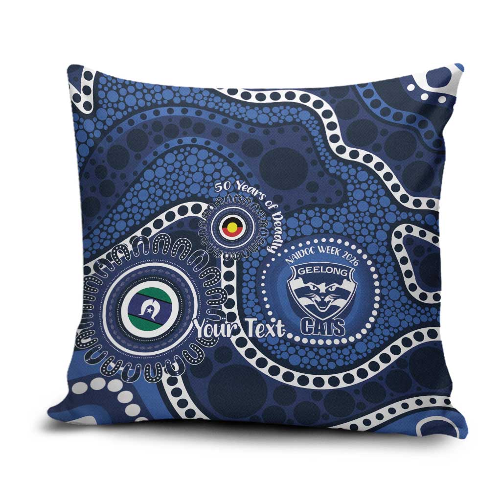 Geelong Cats NAIDOC Week 2026 Personalised Pillow Cover 50 Years of Deadly Aboriginal Art